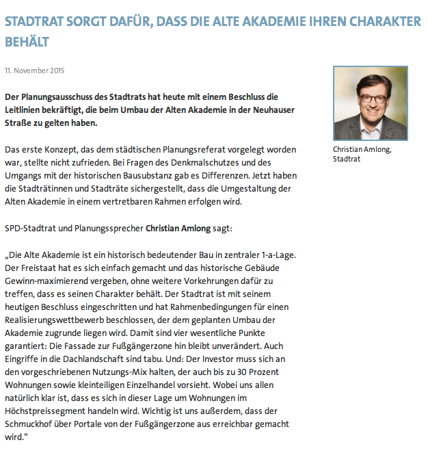 SPD Amlong Alte Akademie